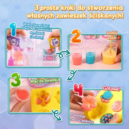 Zuikučių ir desertų squishių kūrimo rinkinys vaikams